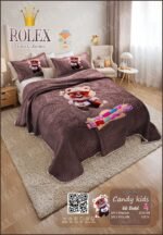 ⁦طقم مفرش دفاية اطفال قطيفة حفر 4ق⁩ - الصورة ⁦3⁩