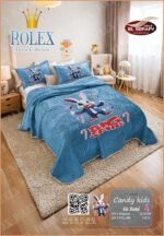 ⁦طقم مفرش دفاية اطفال قطيفة حفر 4ق⁩ - الصورة ⁦4⁩